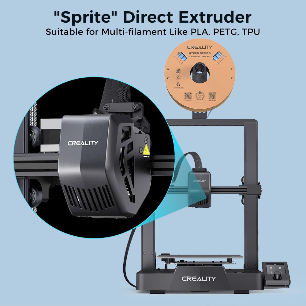 Creality Ender 3 V3 SE 3D Printer, 250mm/s Printing Speed DIY 3D Printers with CR Touch Auto Leveling, Sprite Direct Extruder Auto-Load Filament Dual Z-axis Y-axis, Printing Size 8.66x8.66x9.84 inch Comgrow