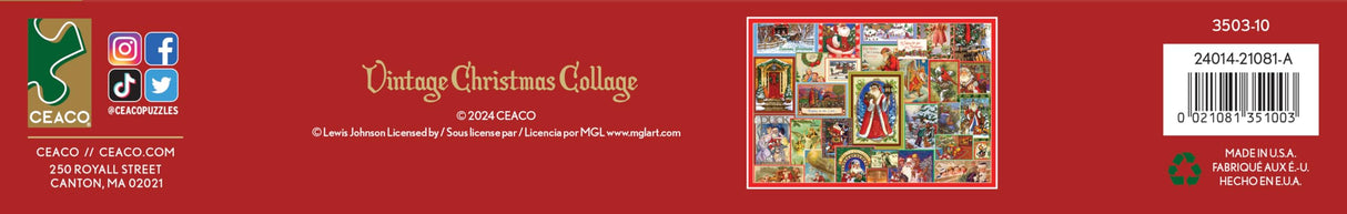 Ceaco - Vintage Christmas Collage - 2000 Piece Jigsaw Puzzle Ceaco