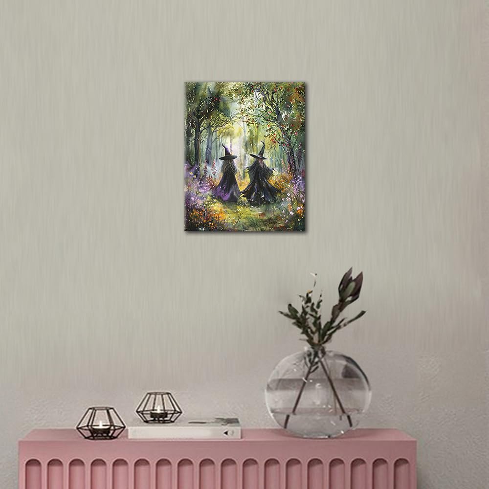 TUMOVO Paint by Number for Adults Two Witch in A Forest Paint Number Kits DIY Acrylic Painting for Adults Witch Paint by Numbers Adults' Paint-by-Numbers Kits Arts Craft for Wall Decor, 16x20 Inch TUMOVO