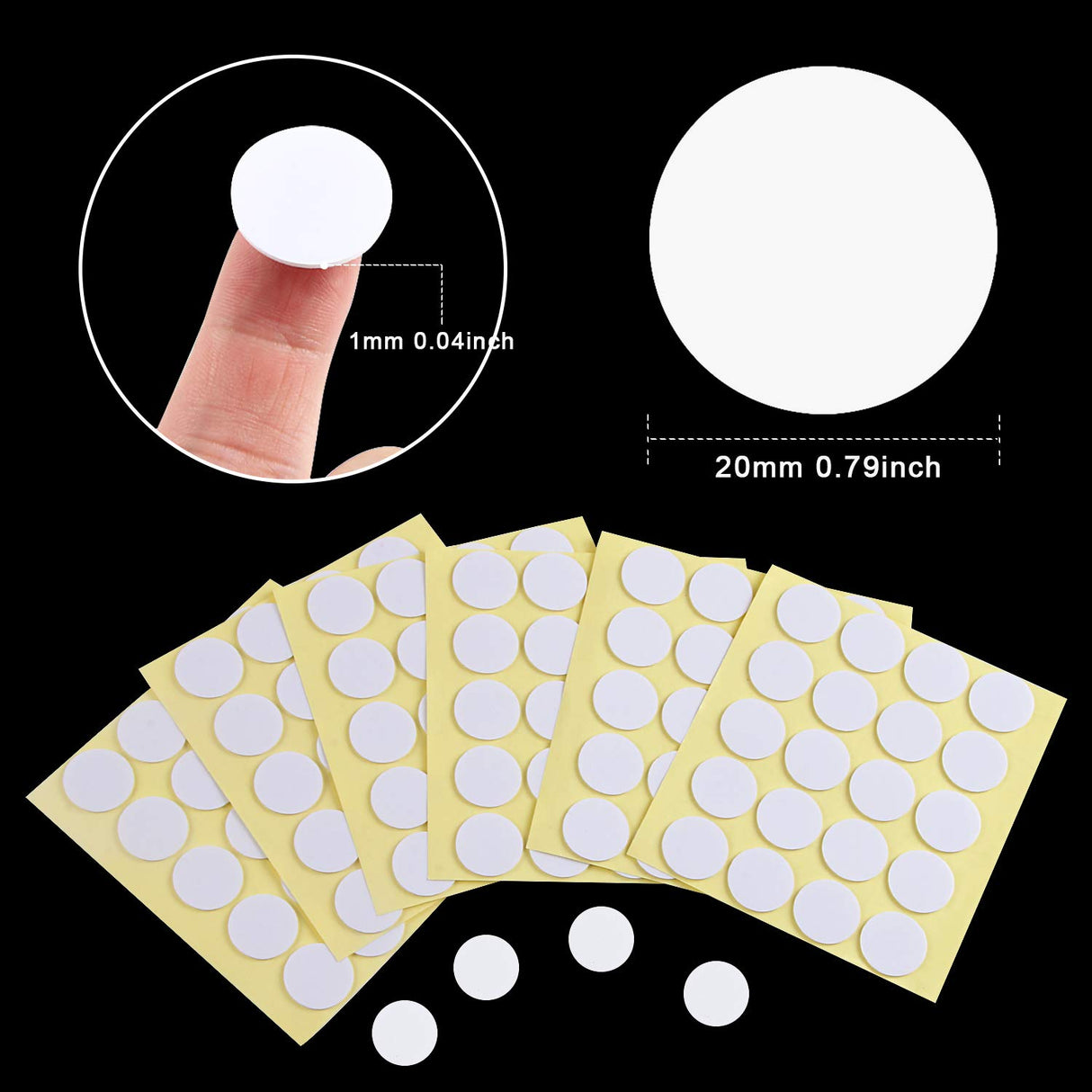 SANNIX 400PCS Candle Wick Stickers, Double-Sided Heat Resistant Stickers for Candle Making SANNIX
