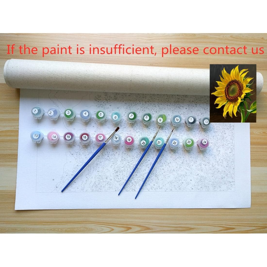 ACANDYL Sunflower DIY Paint by Numbers Kit for Adults Beginner Paint by Number for Adults Canvas Painting by Number DIY Acrylic Oil Painting on Canvas Arts Craft Decoration Flower 16x20 in ACANDYL