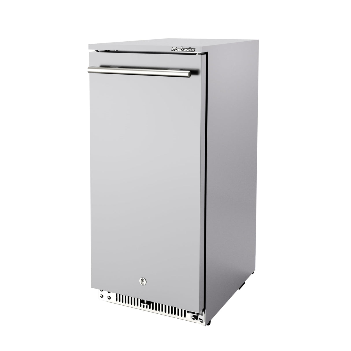 Frostronics 15 Inch 100 Cans Outdoor Beverage Refrigerator, 3.5 cu. ft. Built-in Beverage Cooler with Easy-Swap Reversible Door, 26°F Outdoor Beverage Fridge, SUS304, Lockable, ETL & NSF7 Certified Frostronics