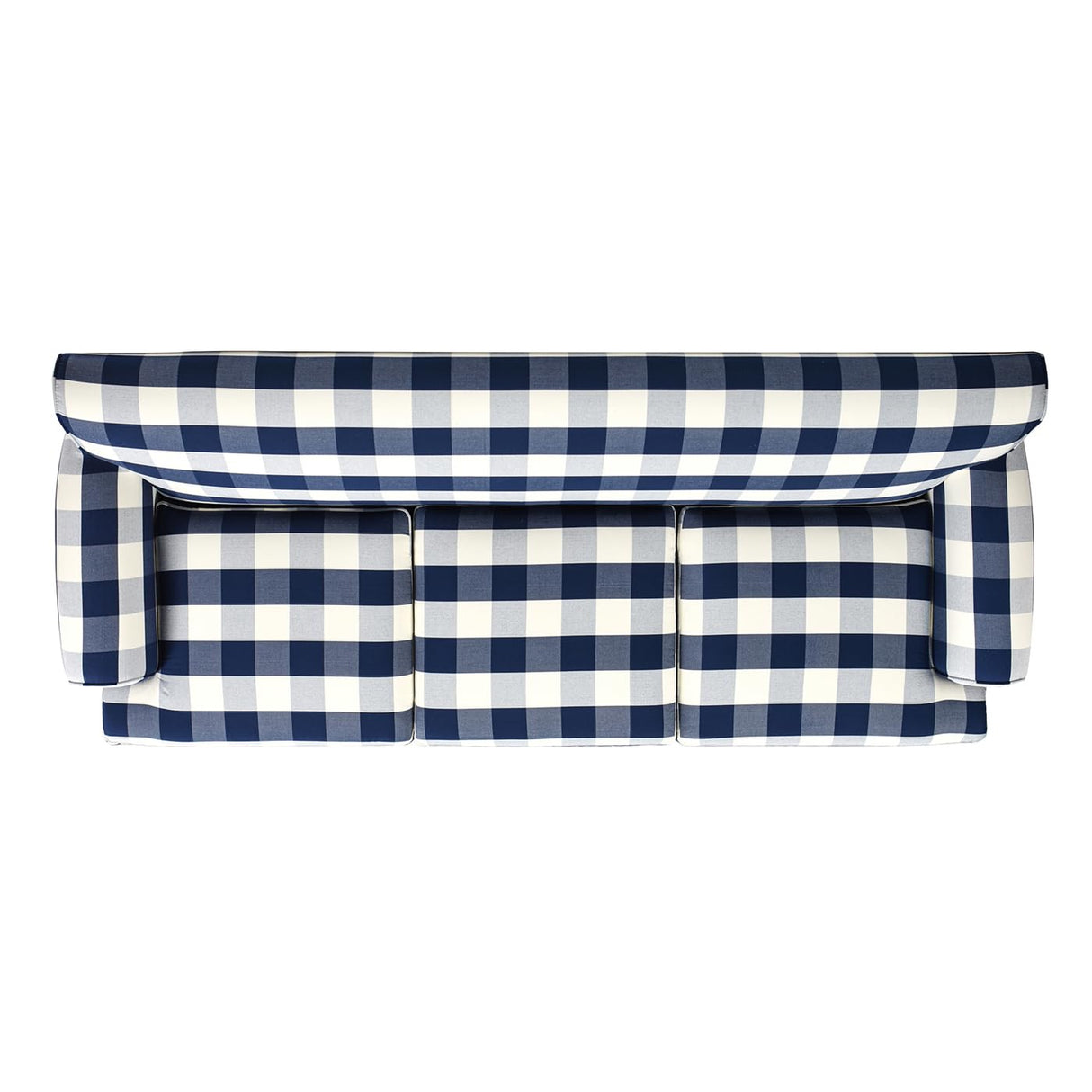 Jennifer Taylor Home Alana Lawson Three-Cushion Tightback Sofa, Blue Lattice Woven Jennifer Taylor Home