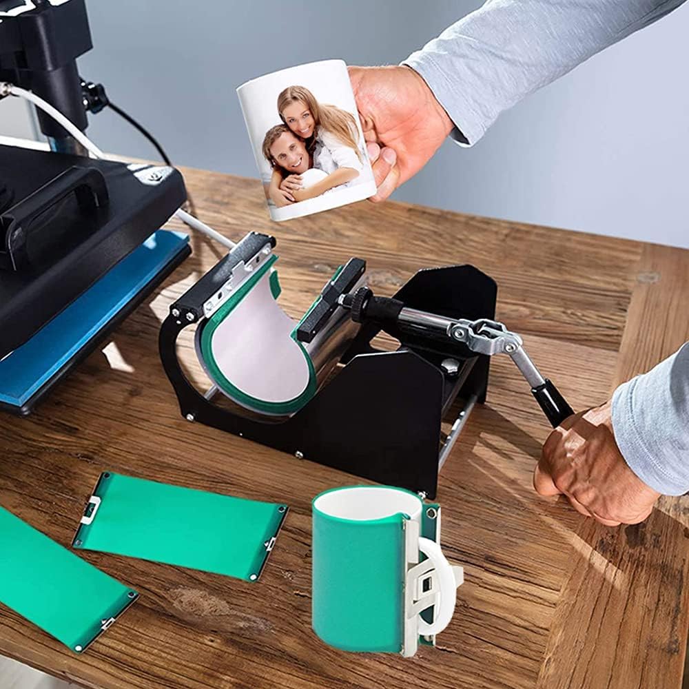 WER 3d Sublimation Silicone Mug Wrap,11oz Cup Clamp Fixture for Transfer Printing Tumblers (3 Pack) WER