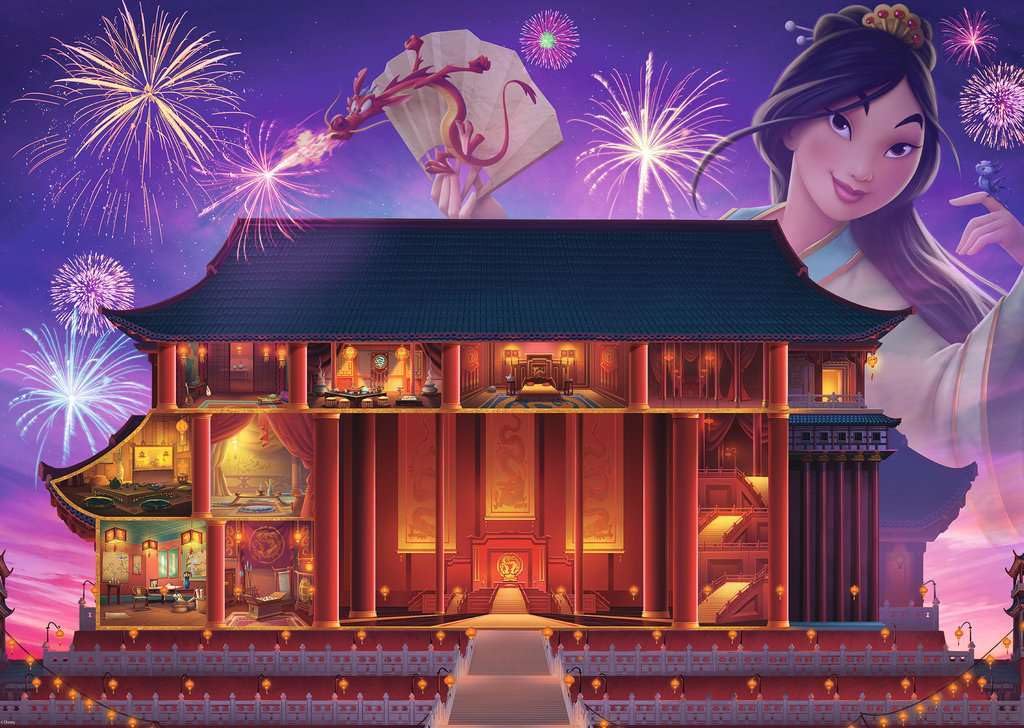 Ravensburger Disney Castle Collection: Mulan 1000 Piece Jigsaw Puzzle for Adults & Kids | Unique Softclick Technology | Sturdy, Vibrant & Glare Free | Perfect for Me-Time or Group Fun Ravensburger