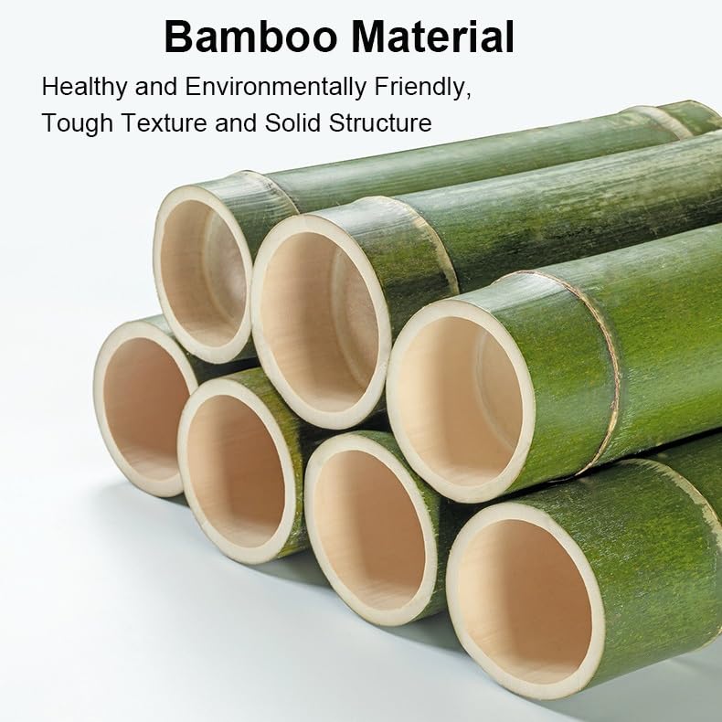 WOLWES TV Console Table Bamboo TV Cabinet Low Entertainment Center Narrow Media Console TV Stand for Living Room, Bedroom (Color : Brown, Size : 55.1in-no Drawer) WOLWES