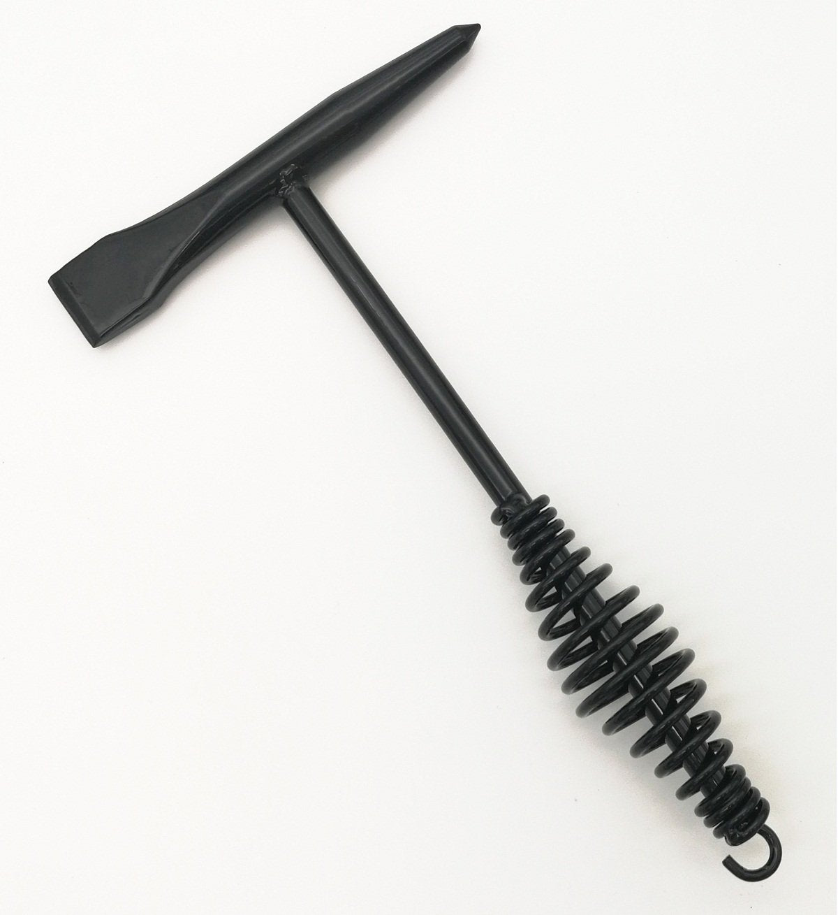 VASTOOLS Welding Chipping Hammer with Coil Spring Handle,10.5",Cone and Vertical Chisel/ 10" Wire Brush(Free), Black VASTOOLS