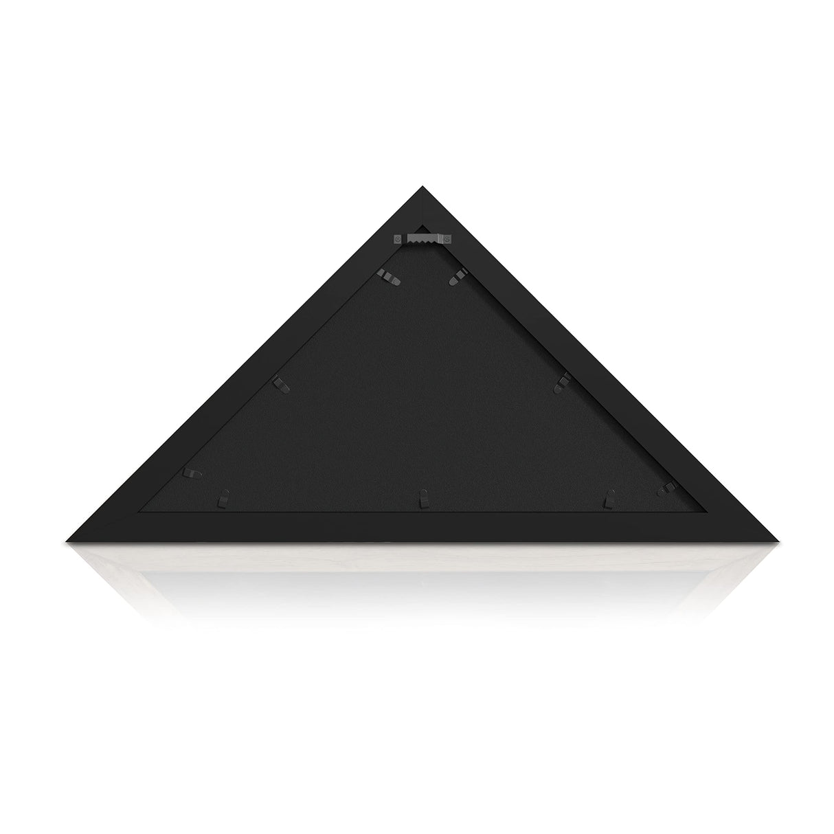 HBCY Creations Flag Display Case for 5' x 9.5' American Veteran Burial Flag Solid Wood Black Frame with Glass Front with Wall Mount or Standing HBCY Creations