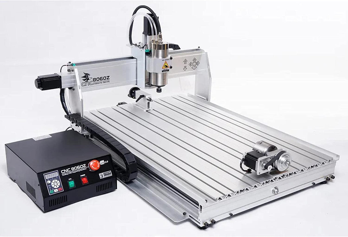 US Stock! USB Port 8060 2.2KW CNC Router/CNC Engraving milling and Drilling Carving Machine + Limit Switch CNC Engraver ALQALAA ROASTERY