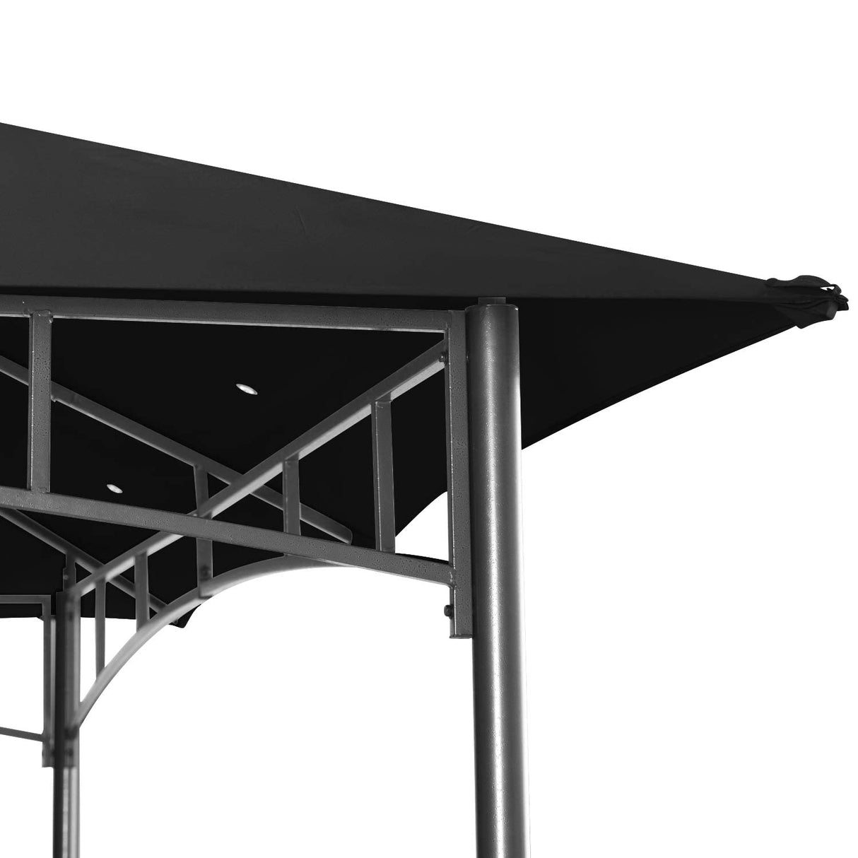 ABCCANOPY Gazebos for Patios 8x8 - Outdoor Steel Frame Gazebo for Lawn Backyard Garden Deck (Black) ABCCANOPY