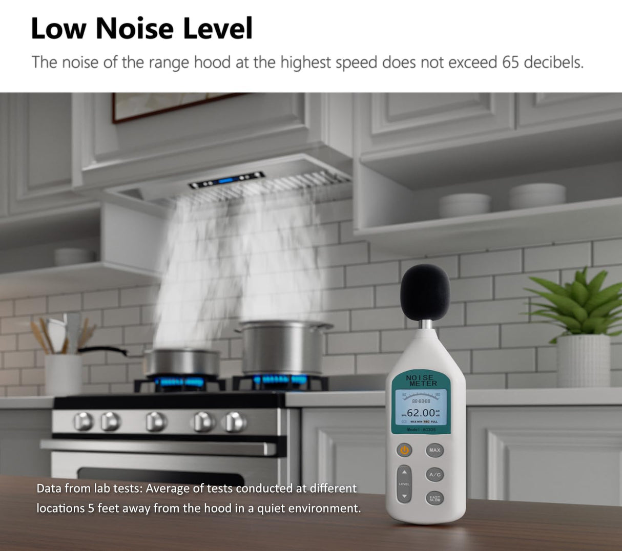 IKTCH 36 inch Built-in/Insert Range Hood 900 CFM, Ducted/Ductless Convertible Duct, Stainless Steel Kitchen Vent Hood with 2 Pcs Adjustable Lights and 3 Pcs Baffle Filters with Handlebar(IKB02-36'') IKTCH