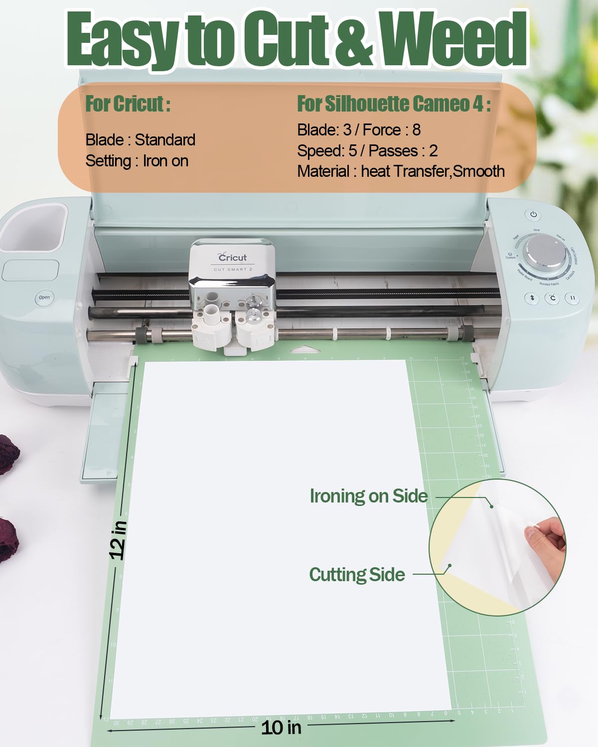 Lzerking Sublimation Htv for Dark Fabric 6 Pack 12" x 10" Matte Sublimation Vinyl for Cotton Shirts, Bags, Gifts, Easy Subli Heat Transfer Vinyl Compatible with Cricut, Siser Romeo Cutting Machines Lzerking