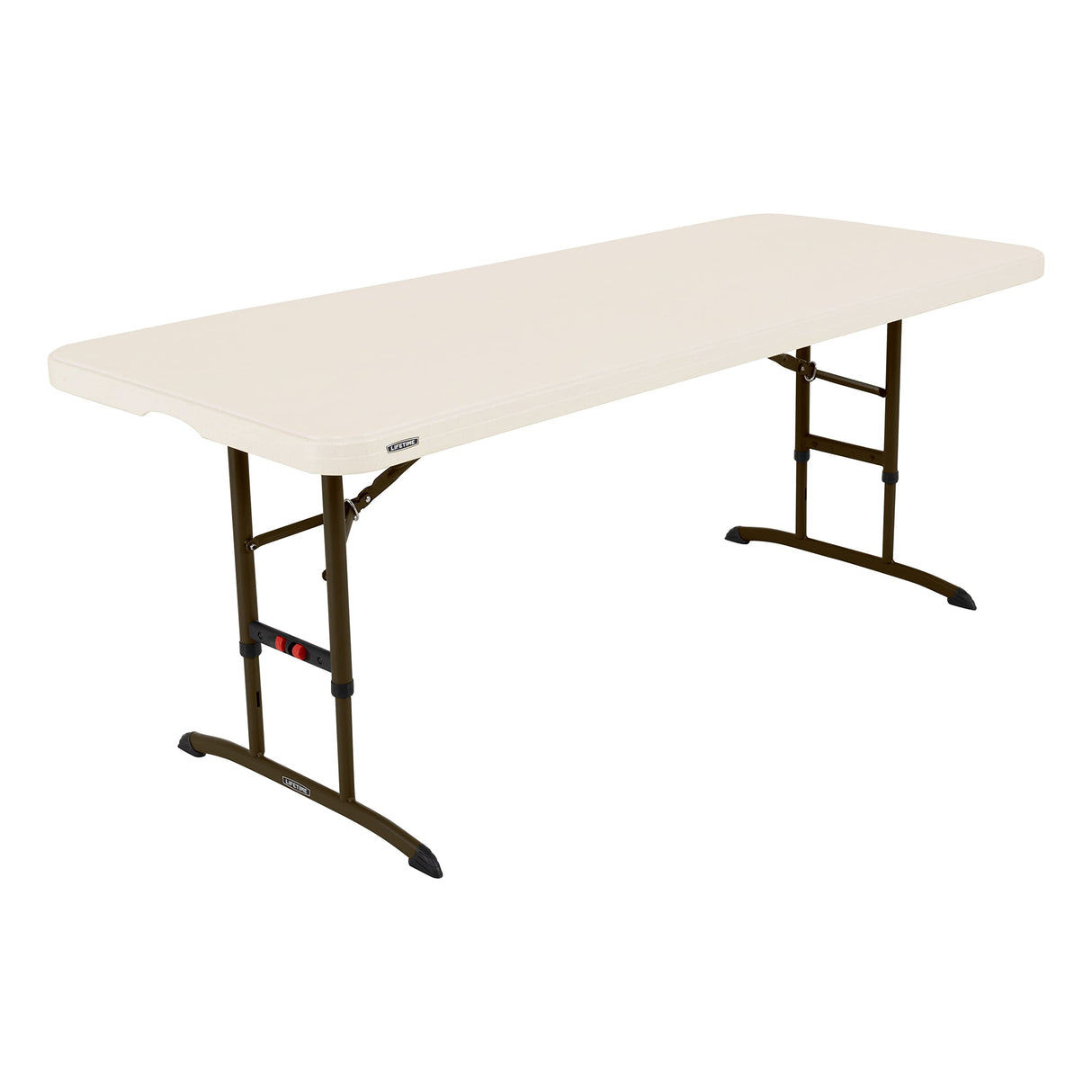 Lifetime 6-Foot Adjustable Height Nesting Table, Commercial, Almond Lifetime