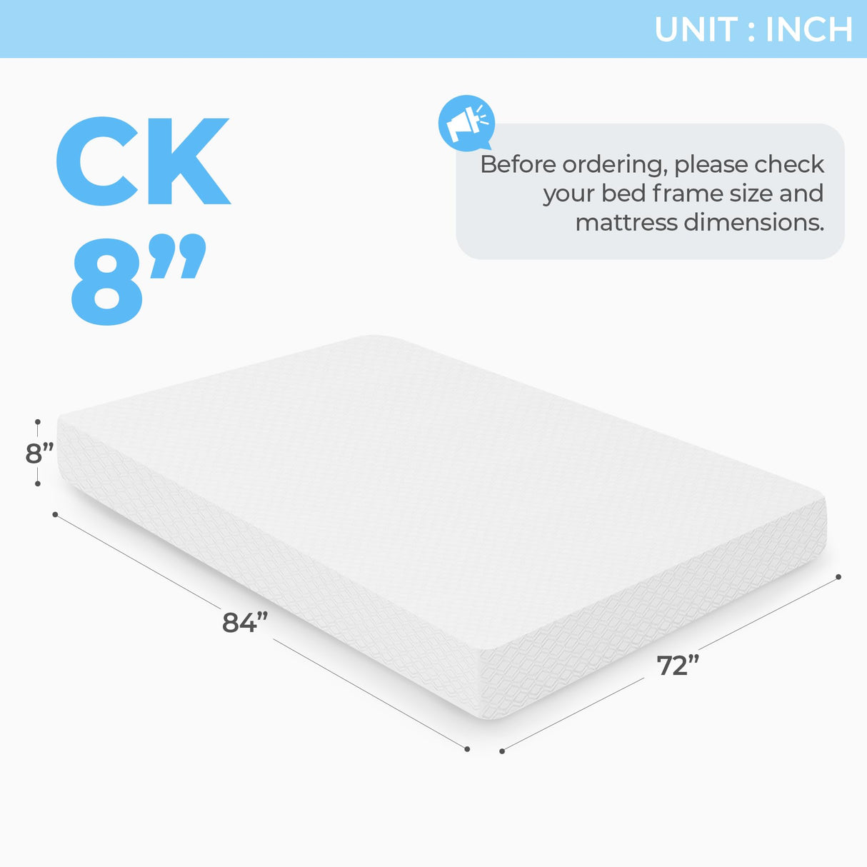 NEO SLEEP 8 Inch Cal King Cooling Gel Memory Foam Mattress Medium Firm CertiPUR-US Certified Mattress in a Box Enhanced Pressure Relief Removable Soft Cover No Fiberglass (California King, 8 in) NEO SLEEP