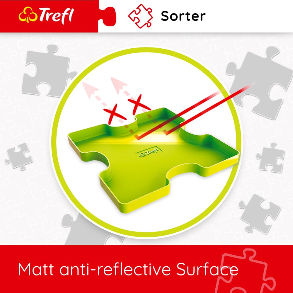 Trefl Puzzle sorter, Sorting Trays aid Allows Safe Storage and Transport of Puzzle containers Trefl