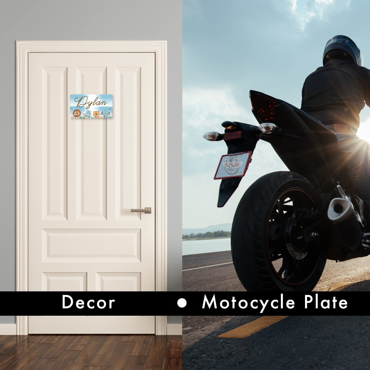 Simplee Signage 7"X4" Blank Motorcycle License Plate for Vinyl, Motorcycle Plate Blank for Business, Pack of 10 (Ten) Blank License Plates for Creating Custom Vanity Plates SimpLee Signage