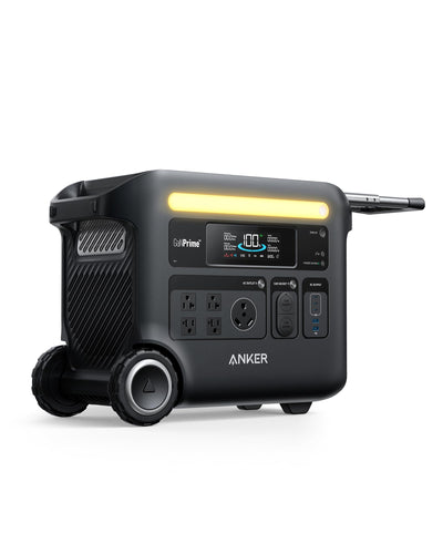 Anker SOLIX F2600 Portable Power Station, 2400W (Peak 3600W) Solar Generator, GaNPrime Battery Generators for Home Use, 2560Wh LiFePO4 Power Station for Outdoor Camping, and RVs (Solar Panel Optional)