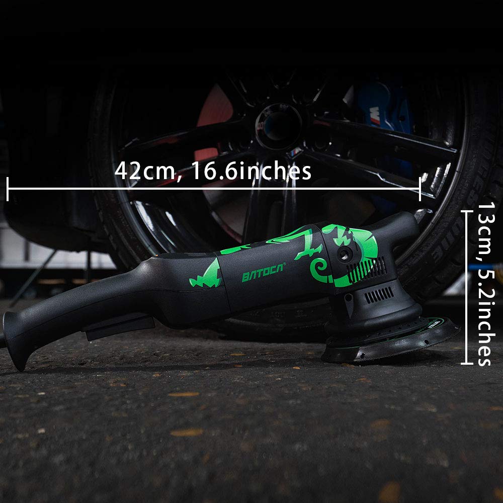BATOCA Dual Action Polisher, Car Buffers and Polishers, 6 Inches and 700w Random Orbital Polisher, 6 Variable Speed da Polisher with Polishing Pads for Waxing,Buffing,Sanding BATOCA