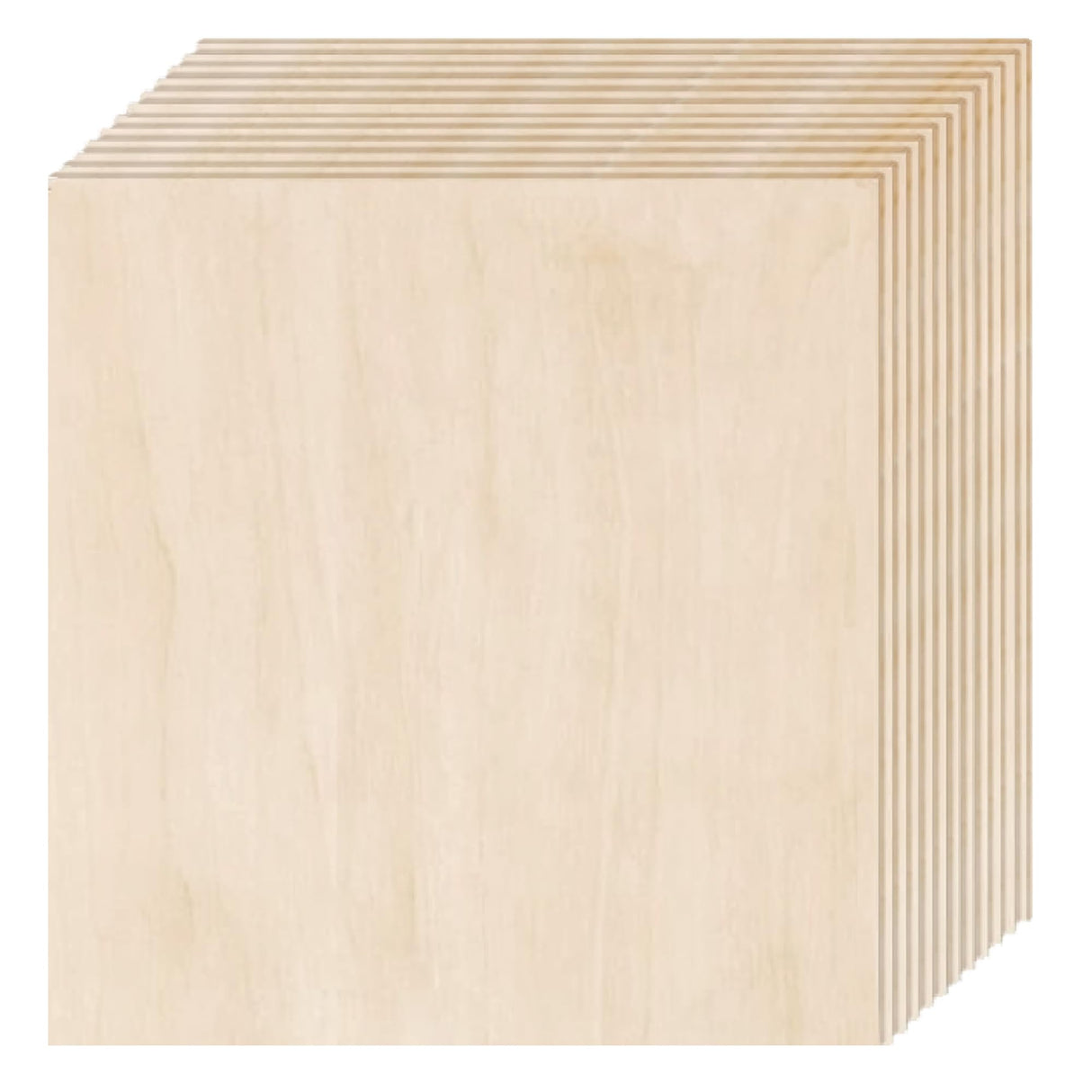 12 Pack Basswood Sheets 1/4 inch,12"x12"x1/4" Plywood Sheets,6mm Basswood for Laser Cutting,Laser Engraving Blanks,Thin Natural Unfinished Wood for Crafts,Wood Burning,Scroll Saw Cutting Ninekong