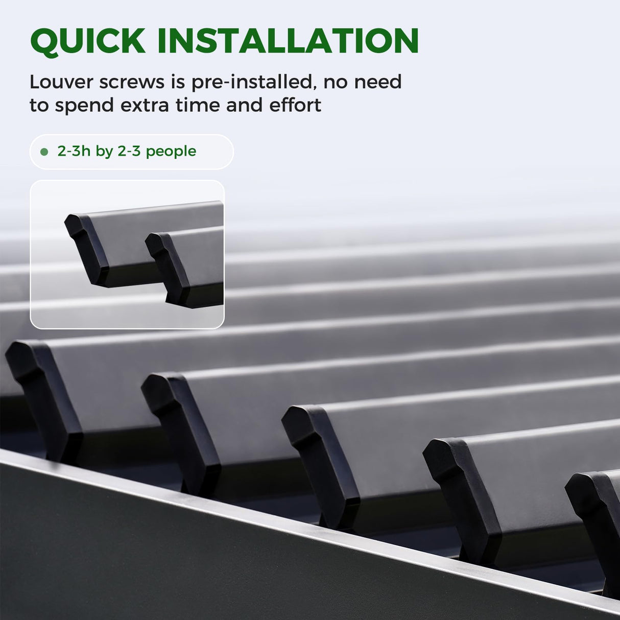 Grand Patio Outdoor 10x13 Aluminum Pergola with Adjustable Louvers and Integrated Drainage System – Outdoor Patio Canopy, Easy Assembly, Carbon Grand patio