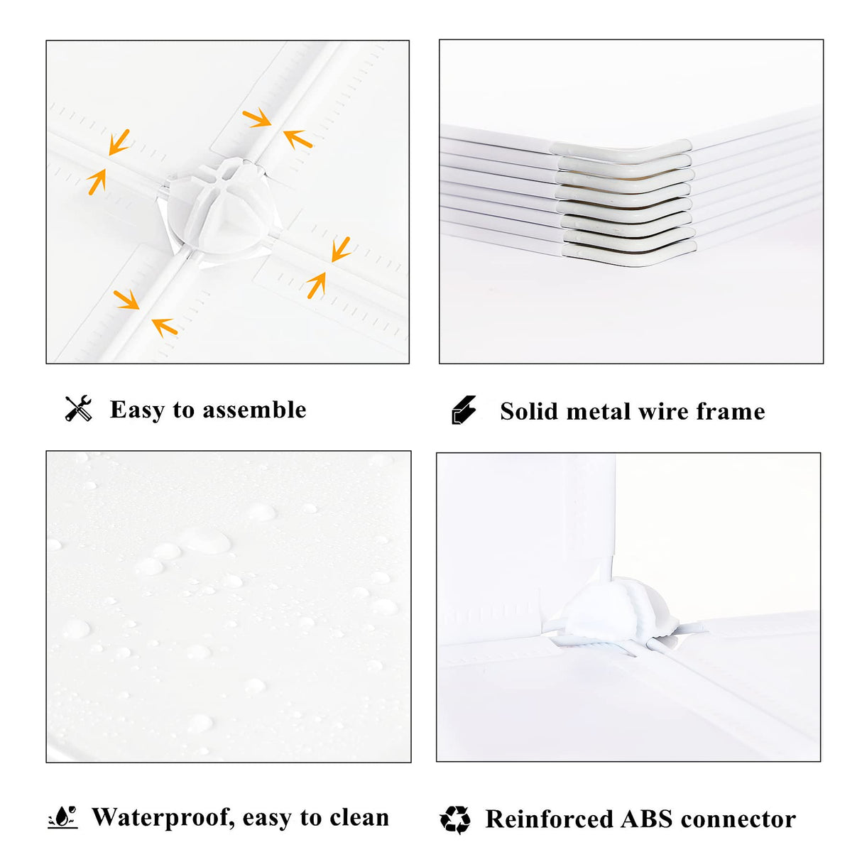 AWTATOS Cube Storage Organizer, 16 Cube Closet Organizer, Stackable Storage Cube Shelves, DIY Portable Closet Clothes Organizer Shelving for Bedroom, Closet, Wardrobe, Bathroom, White AWTATOS