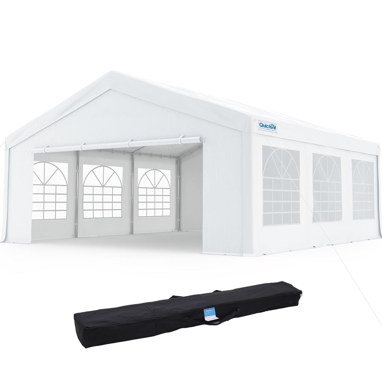 Quictent 20x20ft Party Tent Heavy Duty Outdoor Canopy Tent Carport Wedding Event Shelter BBQ Wedding Tents for Parties with Storage Bags Quictent