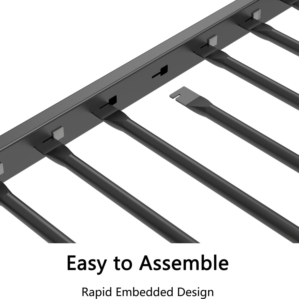 Bellemave Twin Over Twin bunk Bed,Metal Floor Bunk Bed, Bunk Bed for Kids, Adults, Bunk Bed for Boys, Girls, Adult bunk beds Heavy Duty, Twin Over Twin, Black Bellemave