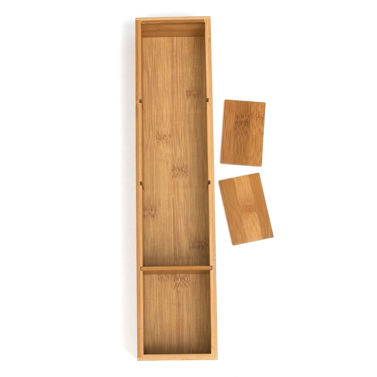 Lipper International 8884 Bamboo Wood 4-Part Drawer Organizer with Removable Dividers, 17-1/2" x 4" x 2-1/2" Lipper International
