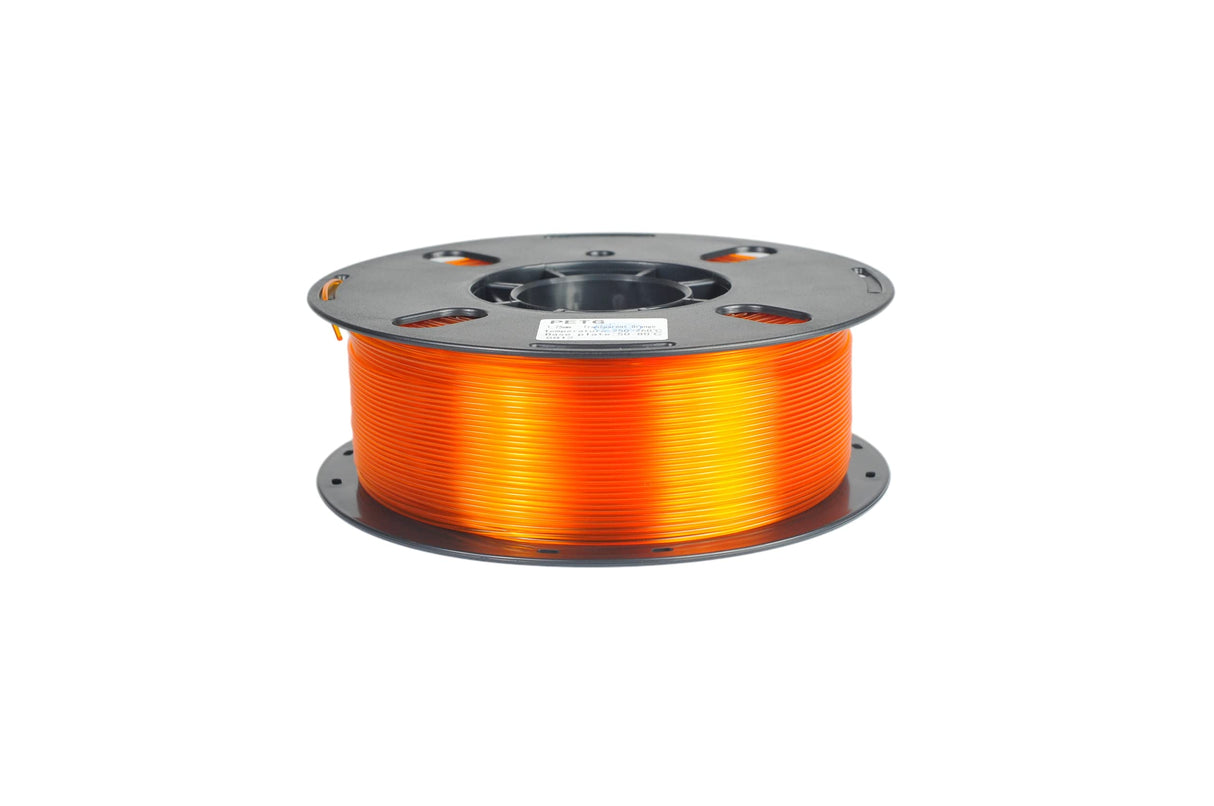 RANKI PETG Filament 1.75mm 3D Printer Filament, Dimensional Accuracy +/- 0.03 mm, 1kg Spool(Transparent Orange) RANKI