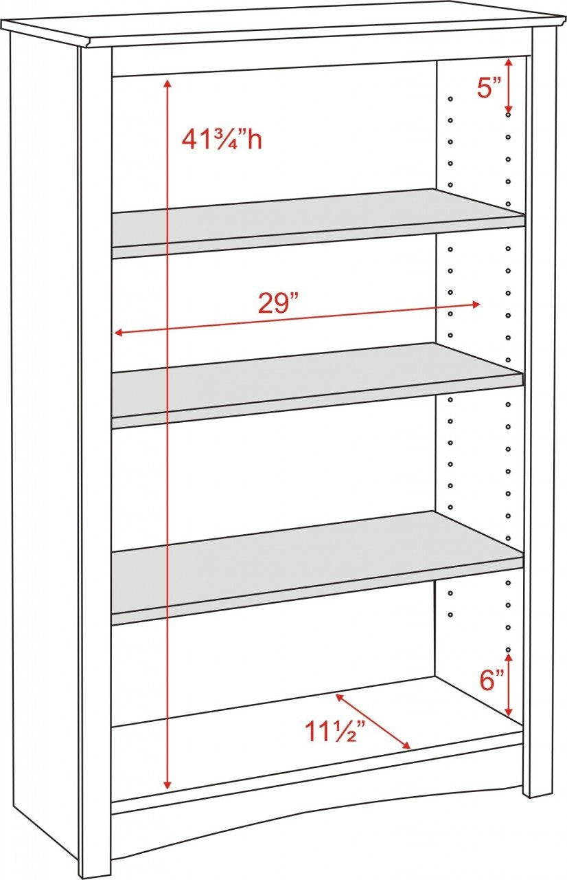 Prepac Home Espresso 4-shelf Bookcase Prepac