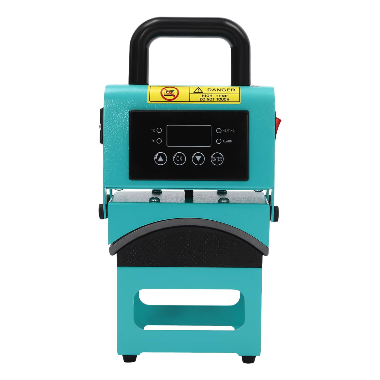 Cap Press Machine 350W,Professional Heat Press for Hats with Digital Display, 0-482°F Adjustable Temperature and 999s Timer, Portable Curved Plate Design for Sublimation, HTV, DTF (Blue) LYNICESHOP