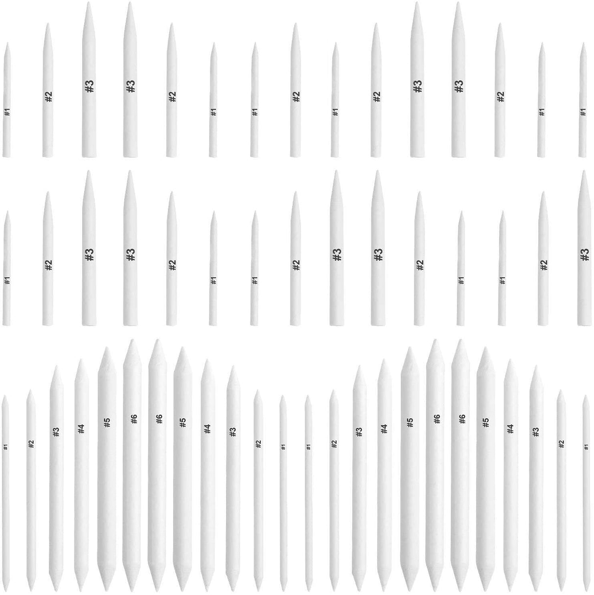 FEBSNOW 84 Pcs Blending Stumps and Tortillions, Paper Art Blenders, Art Pencils, Drawing Pencils for Student Artist Charcoal Sketch Drawing Tools, Sketch Supplies FEBSNOW