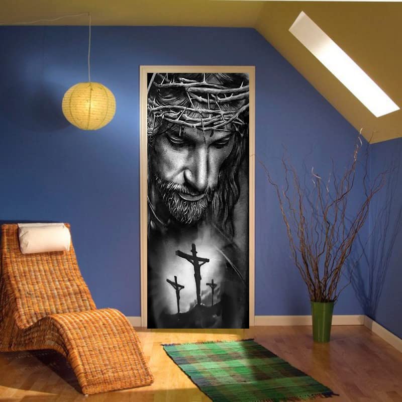 BOHADIY Jesus Diamond Painting by Numbers Big Large Size 16 x31 Inch 5D Full Diamond Painting Kits Religious Jesus Round Shape Diamond Dot Painting Kit Arts Crafts Home Fall Decor Easter Gift BOHADIY