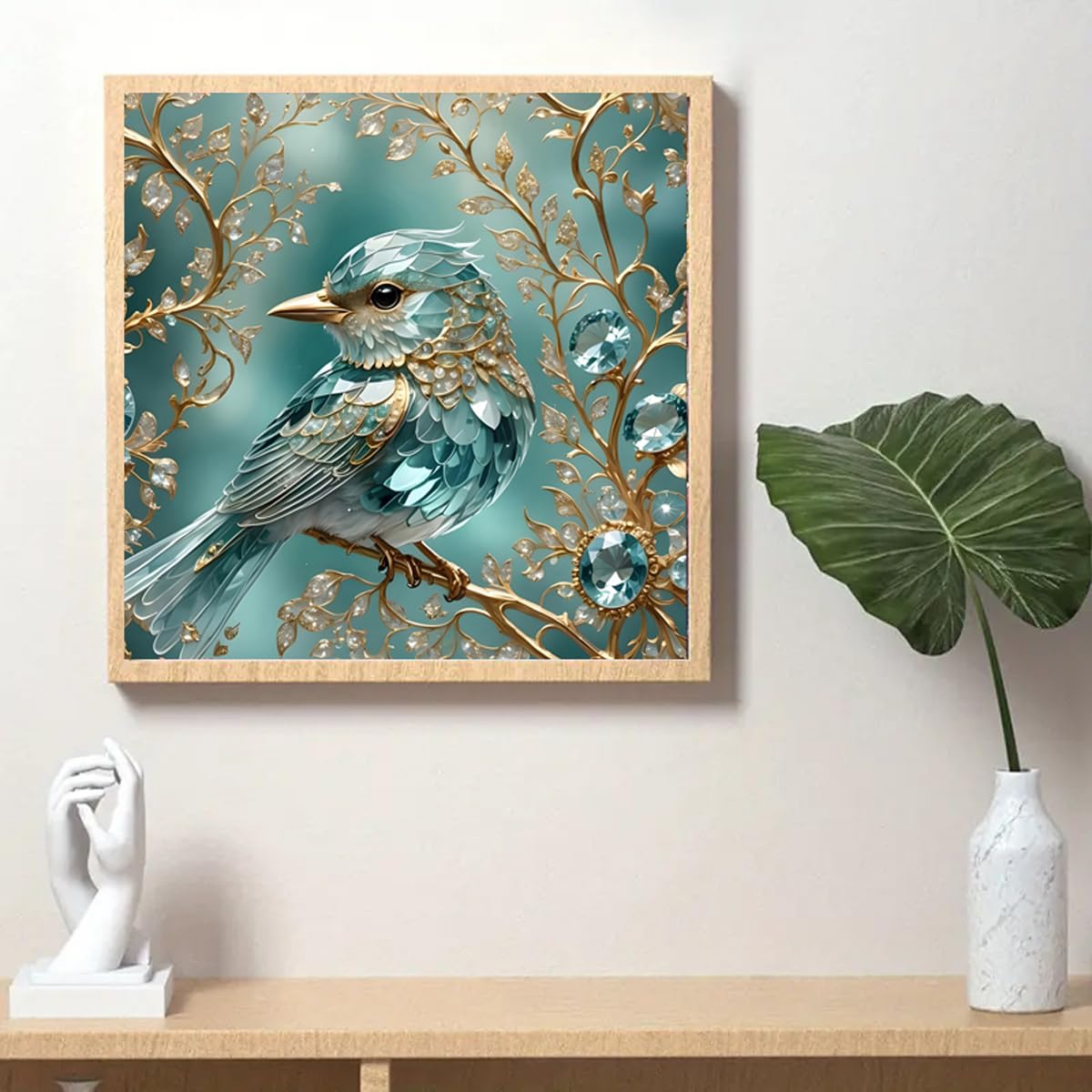 Birds Diamond Art Painting Kits for Adult, 5D Diamond Painting Kits for Adult Beginners, DIY Animal Birds Round Full Drill Diamond Dot Gem Art Kits for Home Decor 12 X 16 Inch Morudeor