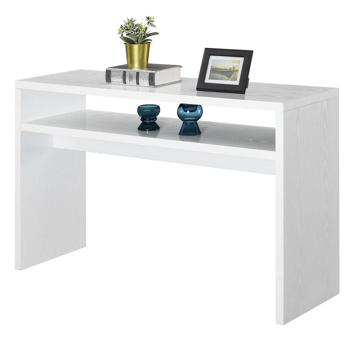Convenience Concepts Northfield Deluxe Console Table, White Convenience Concepts