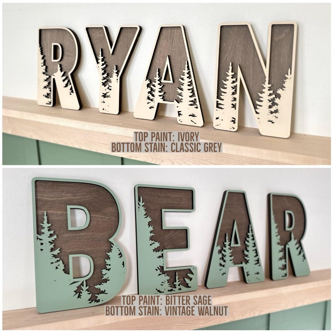 Personalized Wooden Name Sign for nursery, Wall letters Customized Name Sign Baby Room Decor, Baby Nursery Name Sign Wood Signs Personalized Baby Name Sign, Personalized Name Sign Wooden Baby Sign MONTOJOY