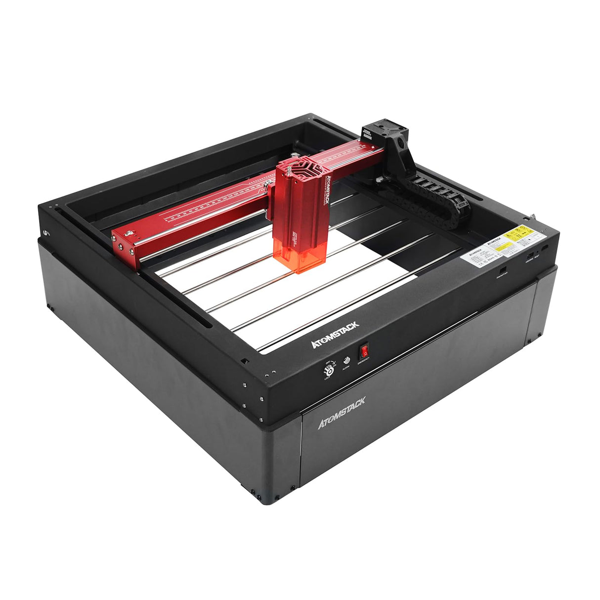 ATOMSTACK H2 Riser Base Suitable for A6/A12/A24/A48 Pro&A6/A12/A24/A48 Ultra Laser Engraver,Sheet Metal Material, Sturdy and Stable, Preventing Smoke Leaking ATOMSTACK
