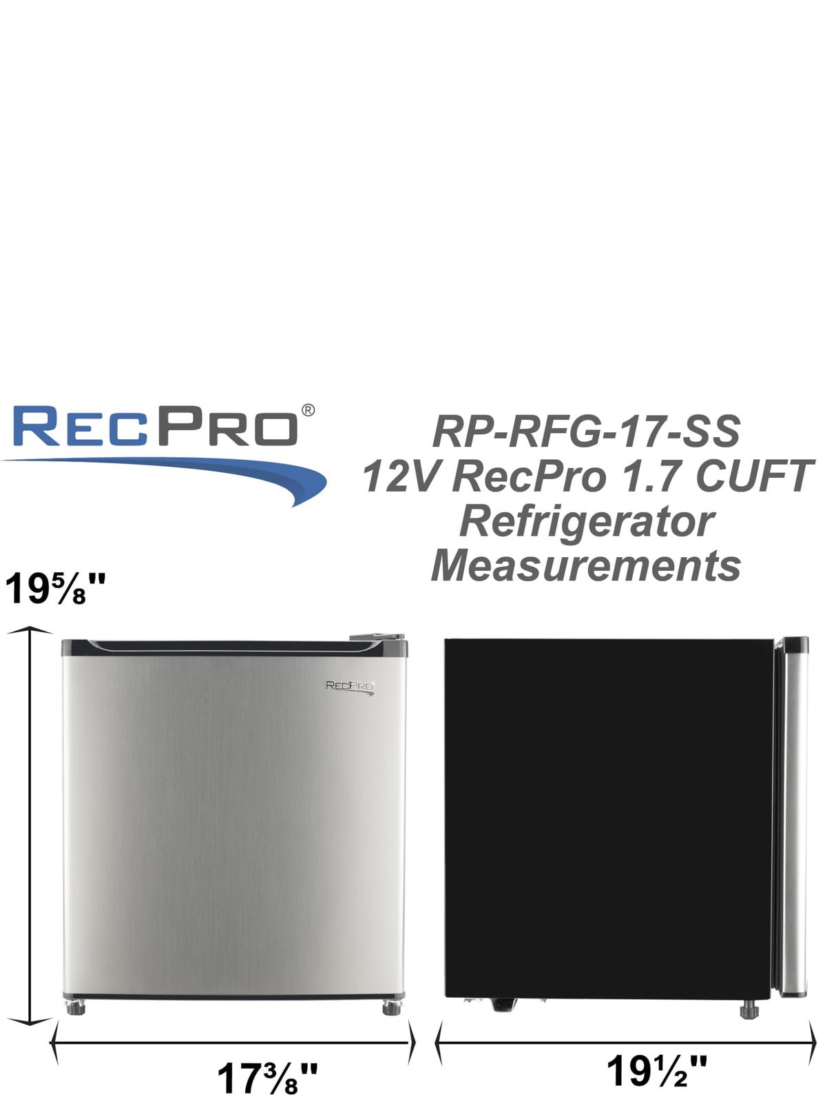 RecPro 1.7 cu. Ft refrigerator RecPro
