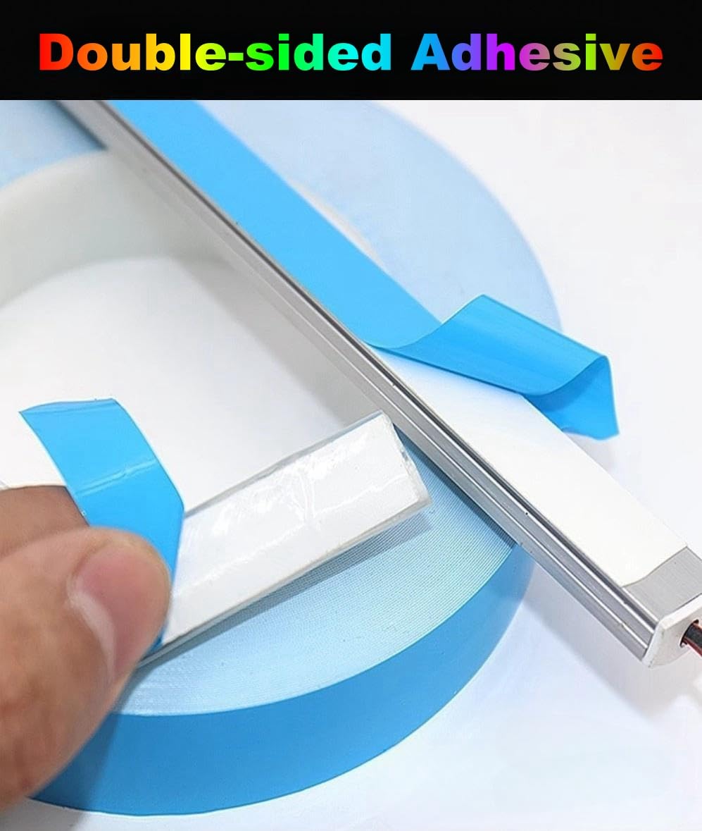Double Sided Tape 1inch x 66Feet Thermal Tape Heavy Duty Super Strong Adhesive, Insulation Heat Transfer Tape for Paste CPU Heatsink, Mounting LED Strip, Carpet Fixing, Woodworking Project, DIY Crafts AVNTKER