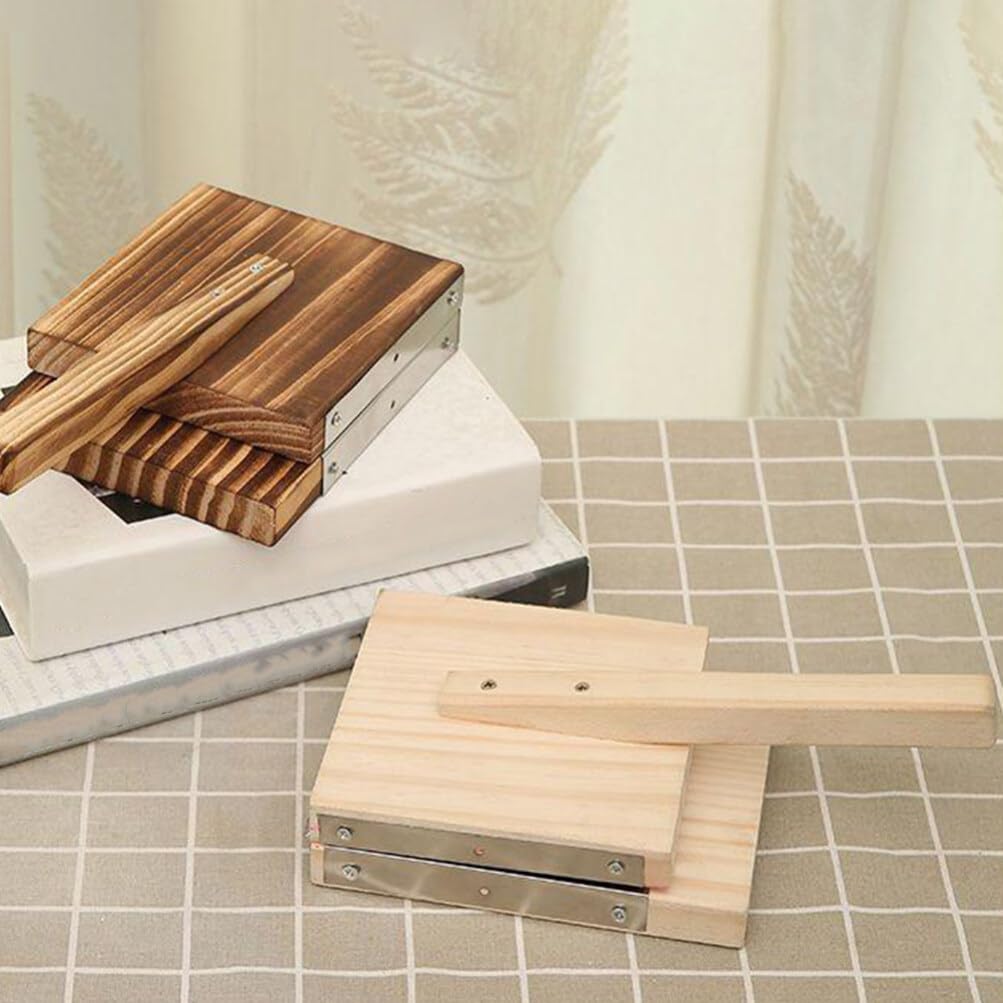 Kichvoe Tortilla Press Wooden Mexican Tortillera Presser Dumpling Skin Maker Pastry Dough Presser Tool for Homemade Tortilla Roti Chapati Taco Pataconera Kichvoe