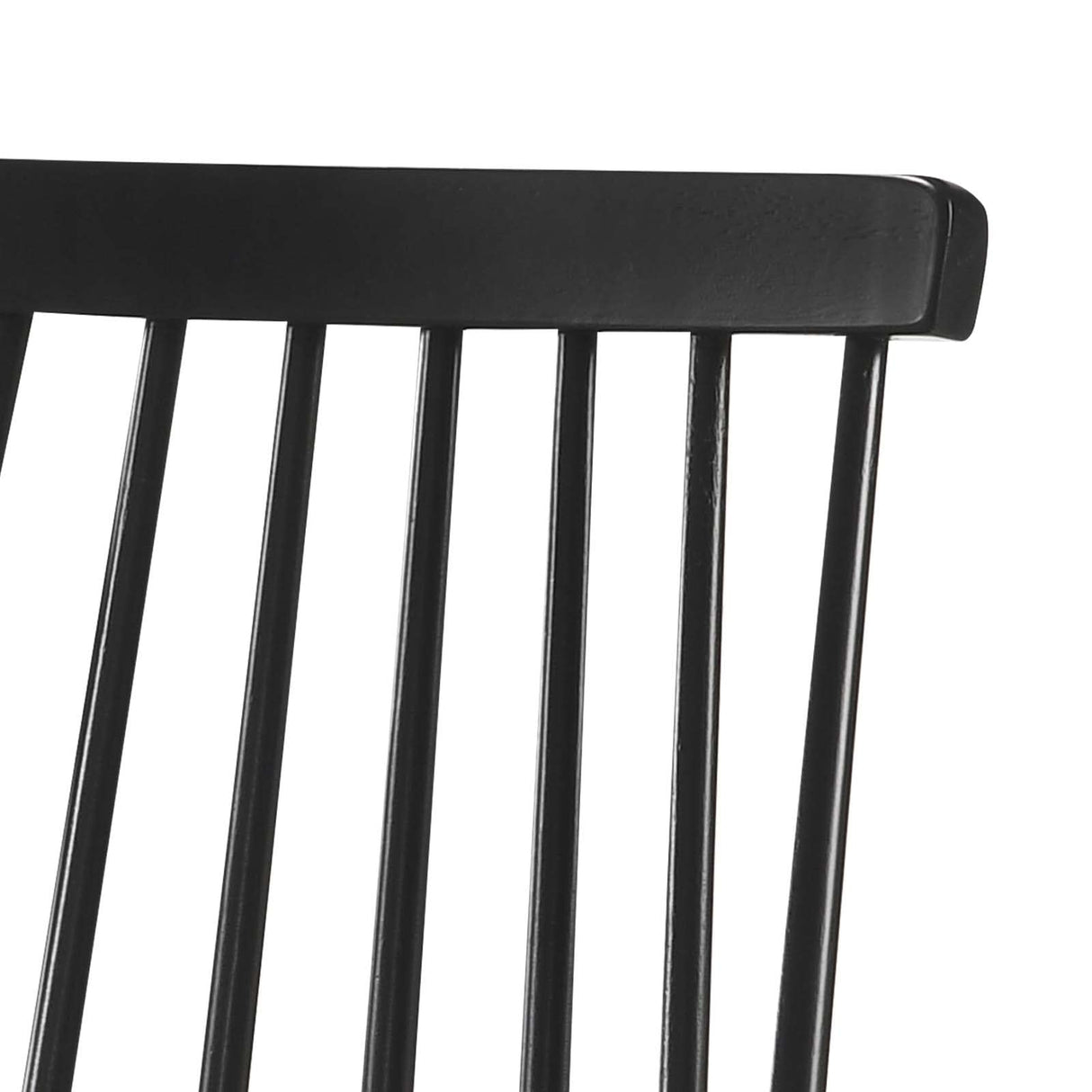 DUHOME Dining Chairs Set of 4 Wood Dining Room Chair Black Spindle Side Kitchen Room Country Farmhouse Chairs Black DUHOME