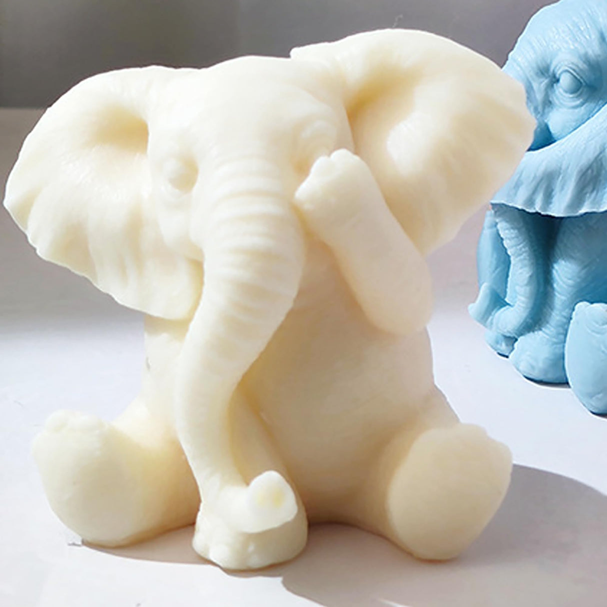 Elephant Molds Elephant CandleResin Mold - Resin Casting Silicone Molds for Home Decor & Candle Making Wave Spiral Mold ESEENS