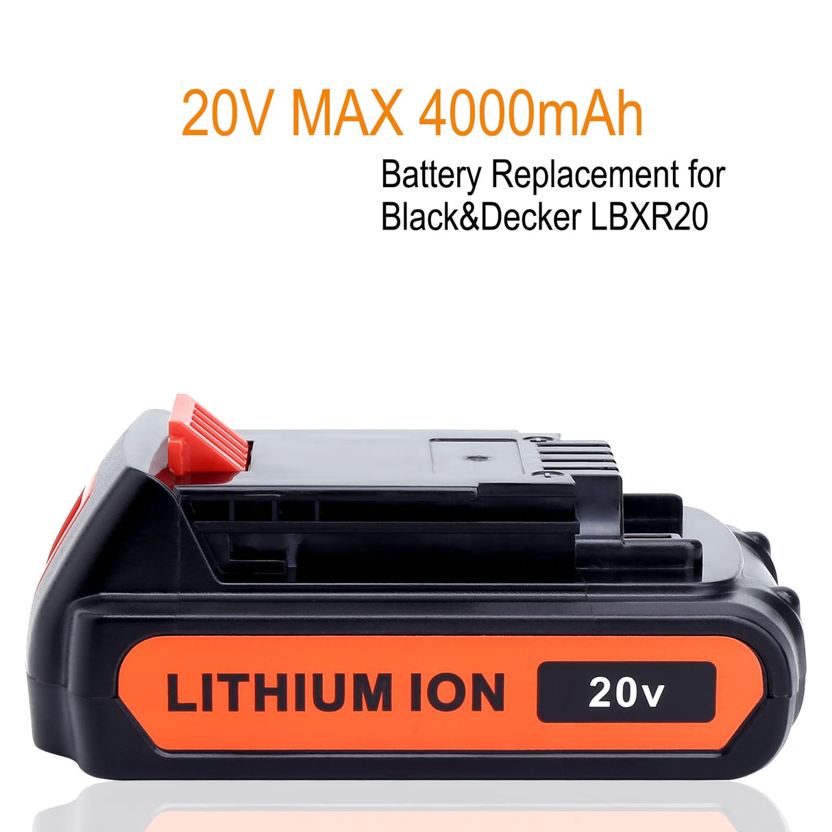 Lasica 2Pack 4.0Ah 20V MAX LBXR20 Compatible with Black and Decker Weed Eater 20V Battery LB2X4020 LBXR2020-OPE LBXR20-OPE2 LBXR20B-2 LB2X3020-OPE LBXR20BT 20 Volt Max Outdoor Cordless Power Tools Lasica
