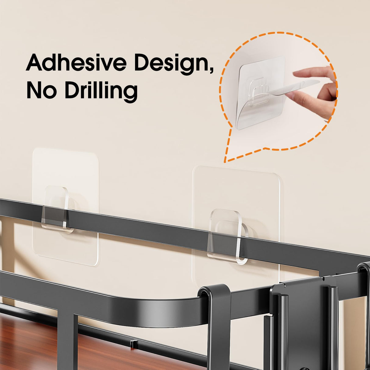 LAMU 3-Tier Over-The-Toilet Storage Shelf, Bathroom Organizer, Large Capacity, No-Drill Installation, Rust-Resistant Thick Material, Perfect for Bathroom Shelf, Black LAMU