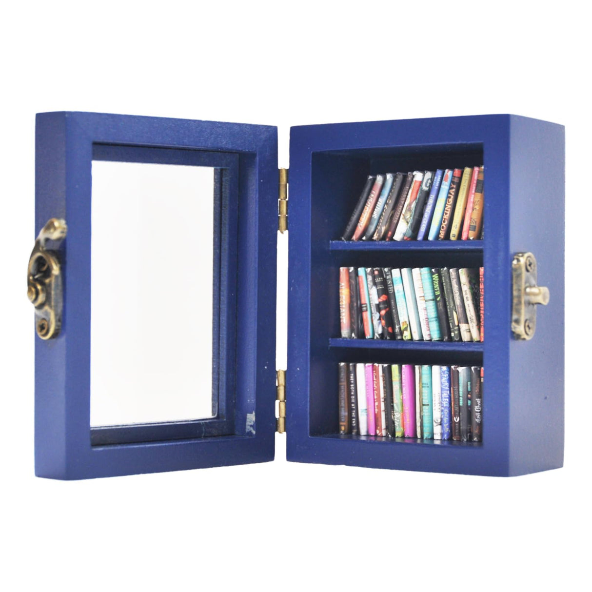 Anxiety Bookshelf Equipped with 60 Mini Books, Ornament Mini, Miniature Library,Miniature Bookshelf Decor,Brands Books,Dollhouse Bookcase Generic