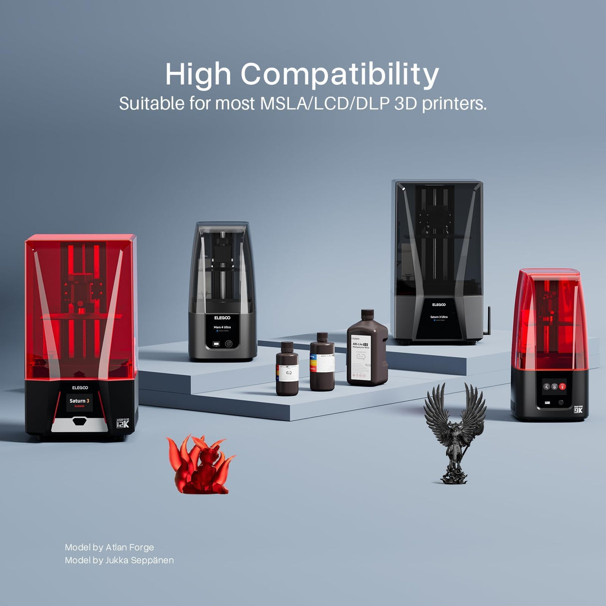 ELEGOO ABS-Like 3.0 3D Printer Resin, Upgraded ABS-Like Resin with High Precision, Toughness, Lower Shrinkage and Viscosity, 405nm Fast UV-Curing 3D Resin for MSLA/LCD/DLP 3D Printer, Grey 1000g ELEGOO