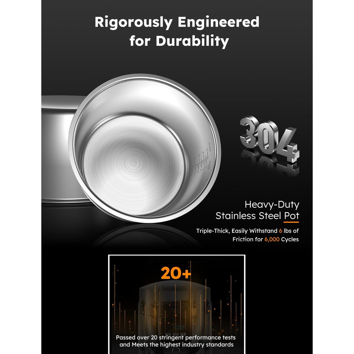 Nuwave Duet Air Fryer, Electric Pressure Cooker & Grill Combo, 540 IN 1 Multicooker with 2 Removable Lids, Slow Cook, Sears, Sautés, 18/10 SS Pot, Sure-Lock Safety Tech & 9 Deluxe Accessories Nuwave