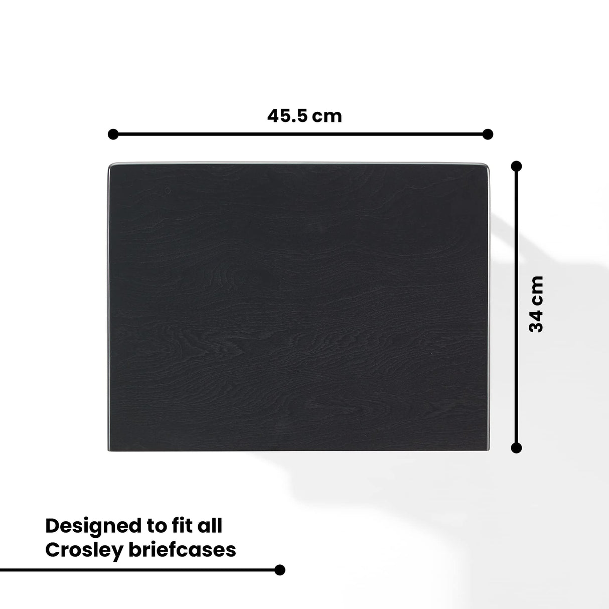 Crosley Manchester Record Player Stand, Media Console with Vinyl Storage, Modern Home Organizer, Black Crosley