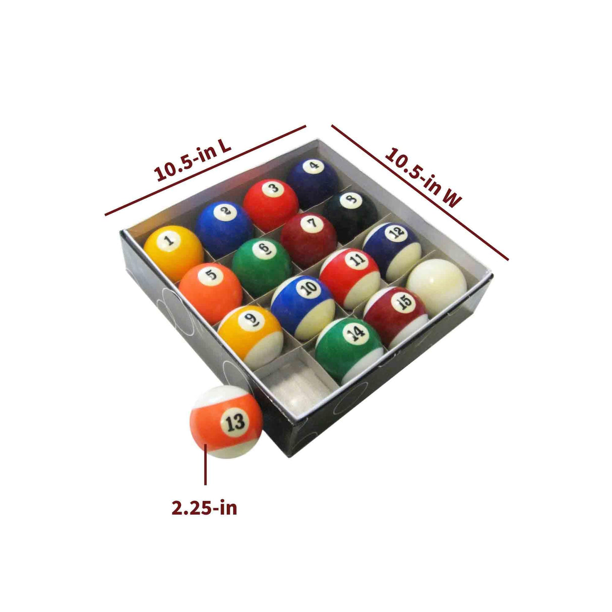 Hathaway Pool Table Regulation Billiard Ball Set Hathaway
