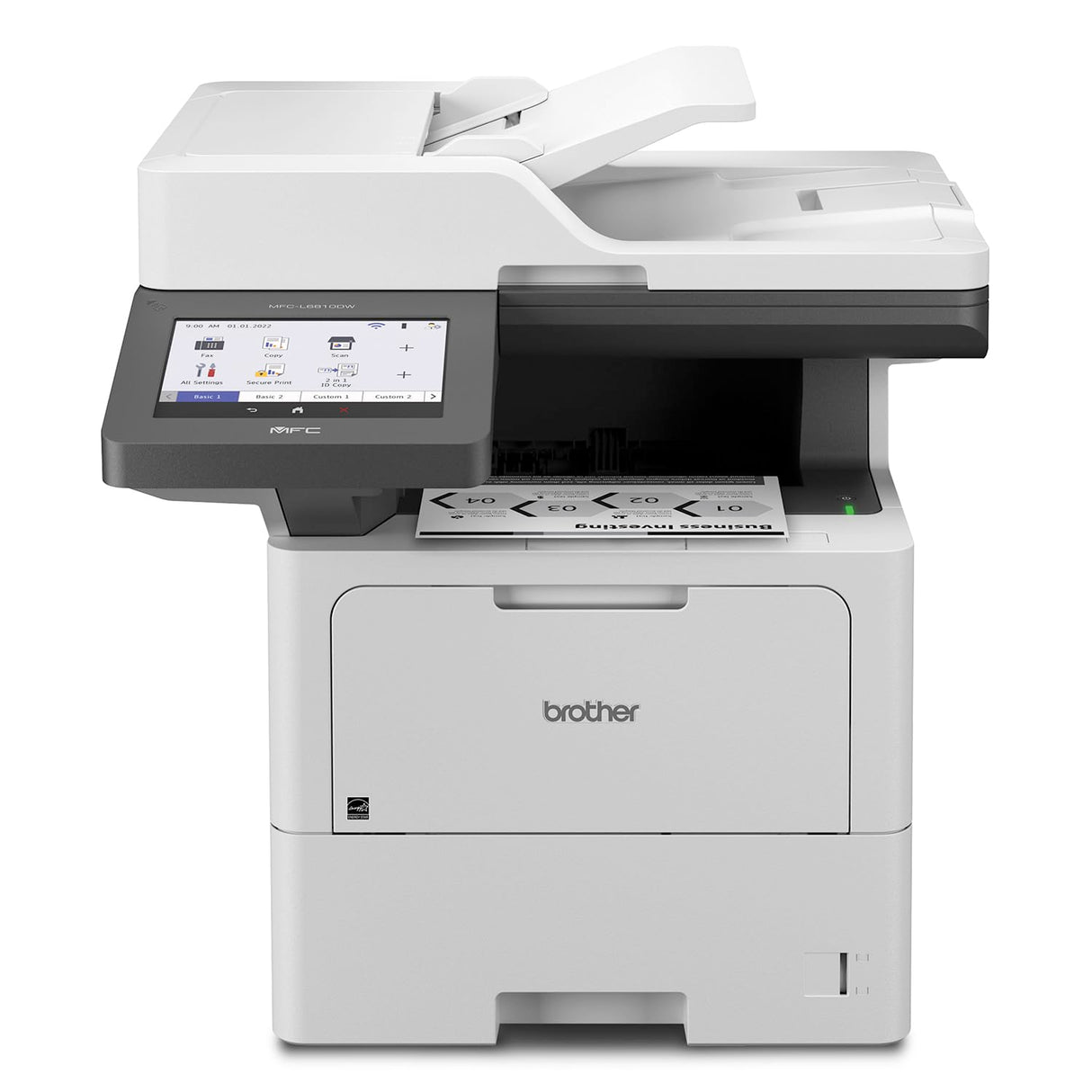 Brother MFC-L6810DW Enterprise Monochrome Laser All-in-One Printer with Low-Cost Printing, Large Paper Capacity, Wireless Networking, Advanced Security Features, and Duplex Print, Scan, and Copy Brother